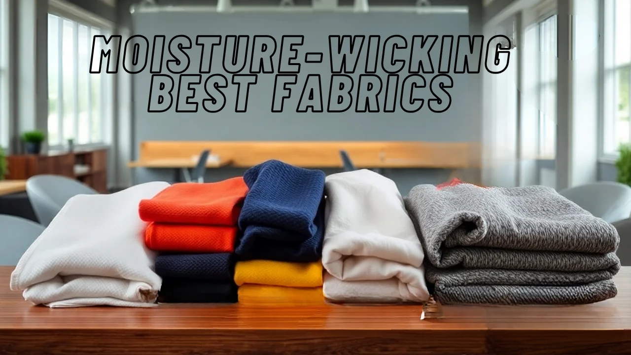 Group of people running and cycling outdoors wearing moisture-wicking shirts.