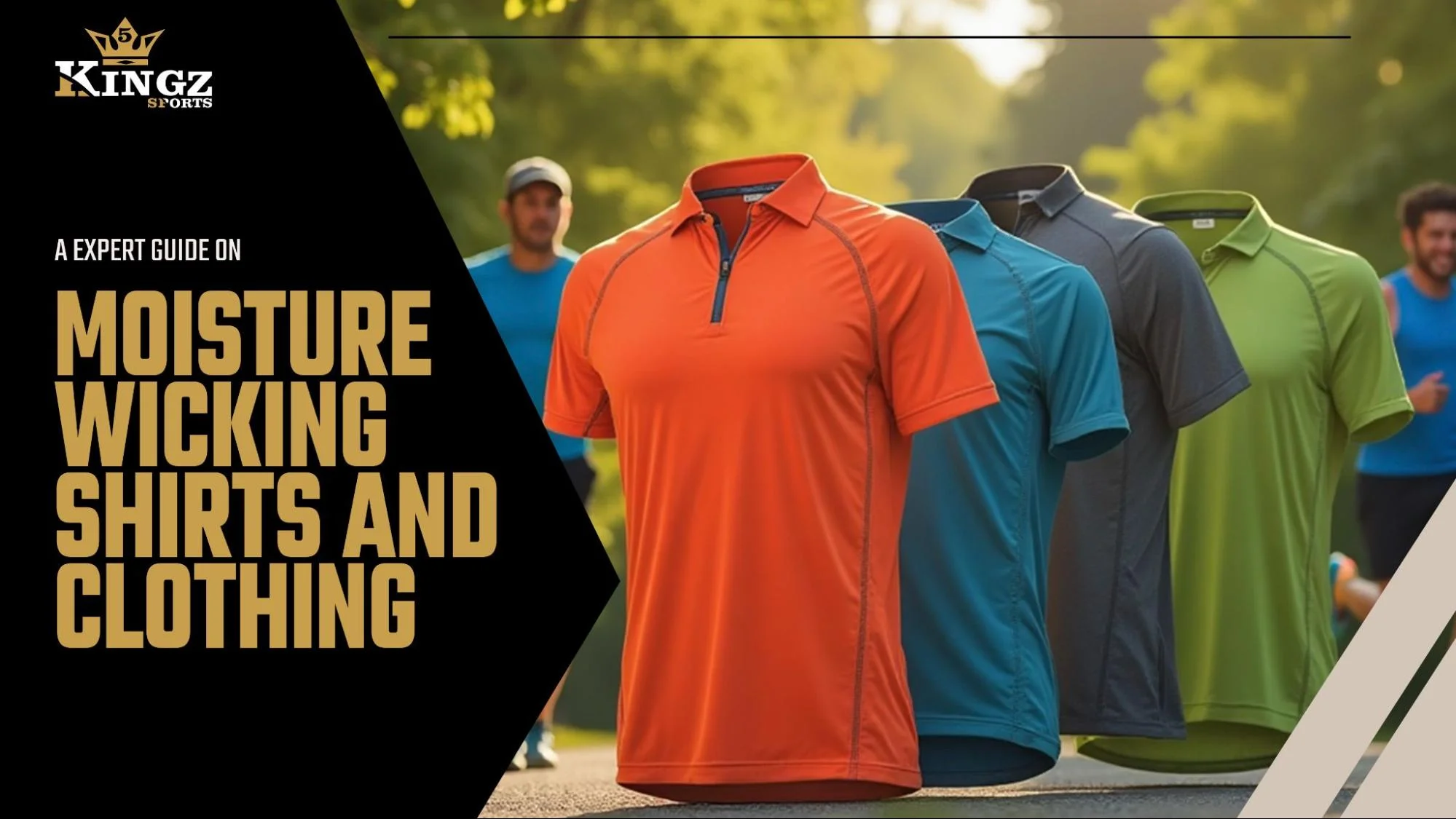 Assorted moisture wicking shirts in various colors for men
