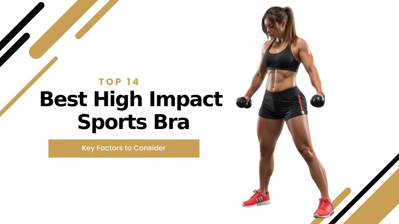 Fit woman in black high impact sports bra and shorts lifting weights