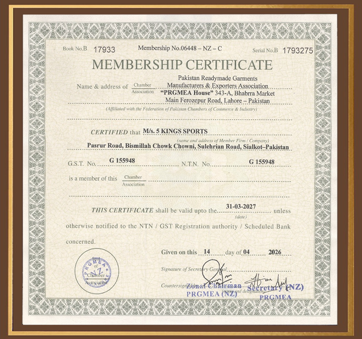 PRGMEA Certification